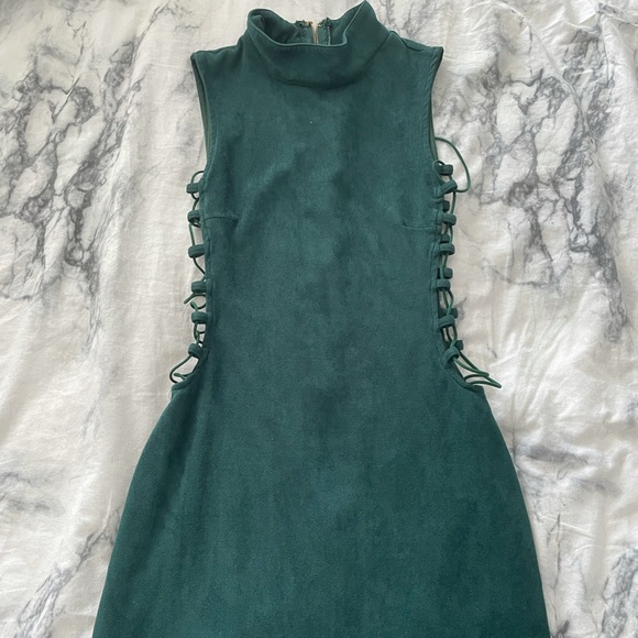 Windsor green suede dress - Picture 2 of 3
